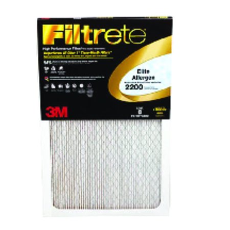 3M Filtrete 20 in. W X 30 in. H X 1 in. D Fiberglass 13 MERV Pleated Allergen Air Filter EA22DC-6